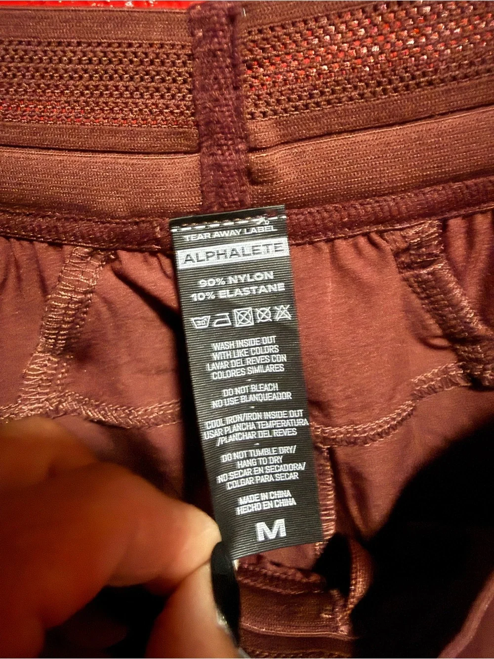 204. NWT Alphalete Men’s Maroon Athletic Shorts